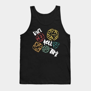 Dice Roll Lover White Letters Tank Top